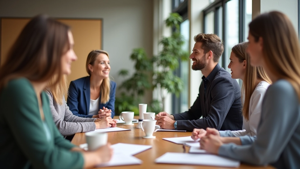 Professioneel team in overleg